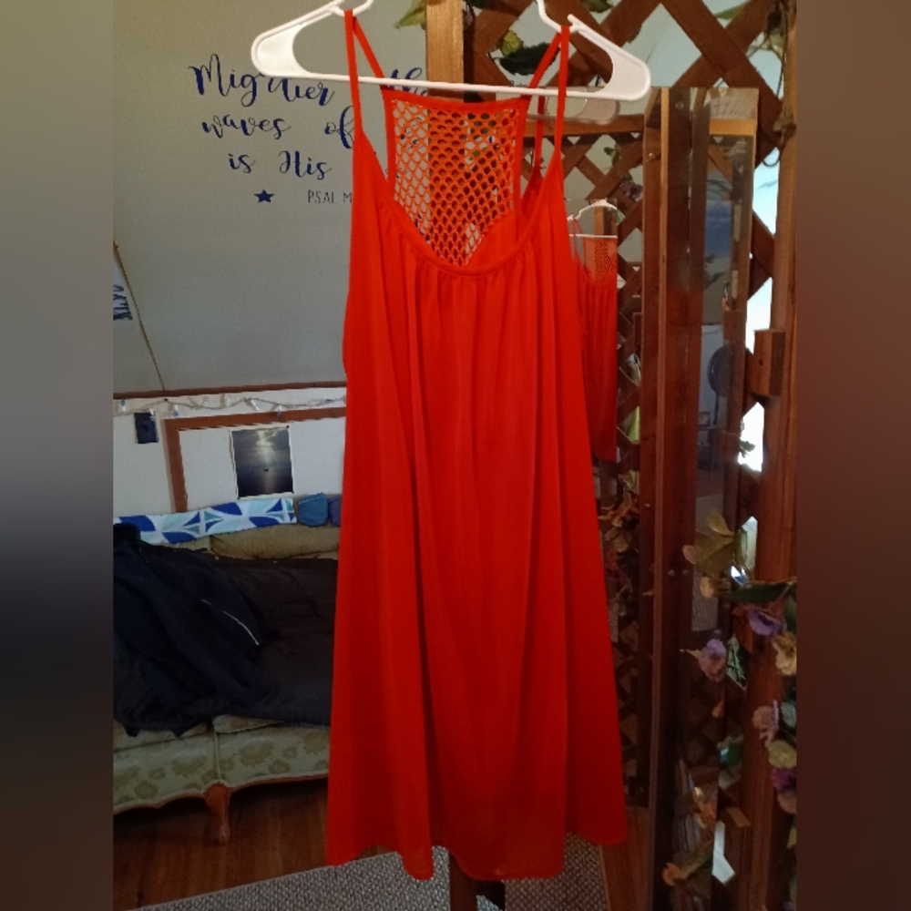 Reach Me Sexy Spaghetti Strap Bathing Suit Cover Up size XL NWOT